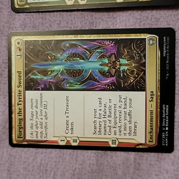 Set of 2 Magic The Gathering (MTG) Enchantment Saga Trading Cards - Picture 2 of 4